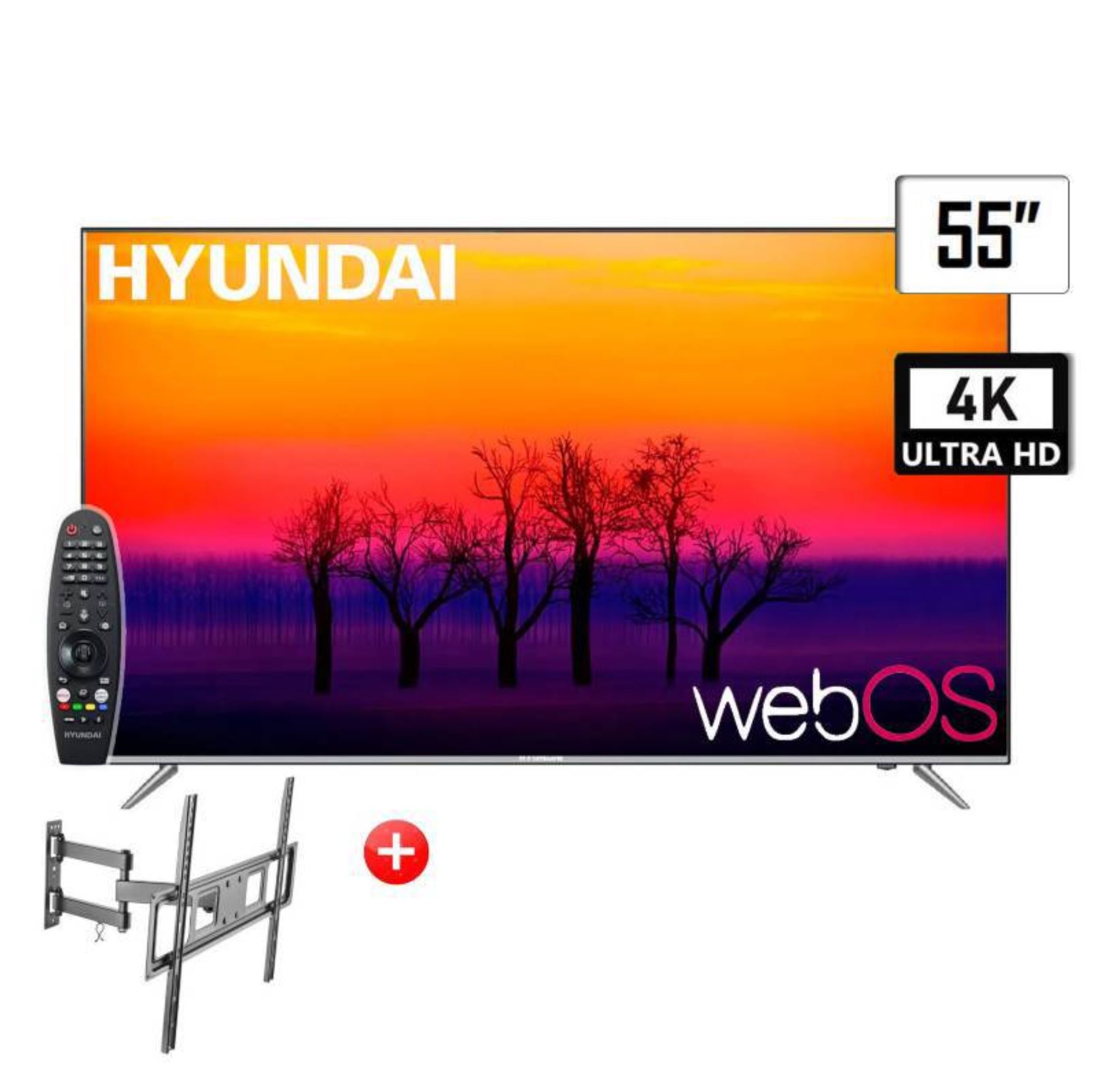 Televisor Hyundai 55 WebOs Smart TV HYLED5521W4KM Magic+Rack