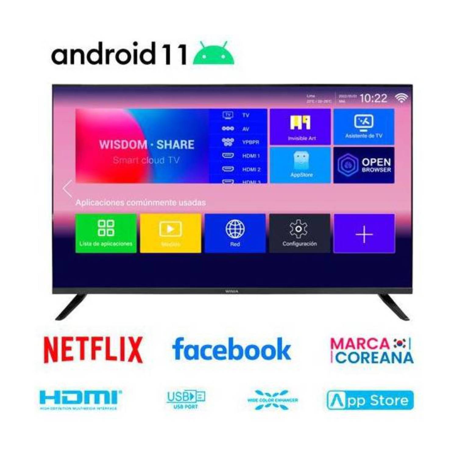 Televisor Winia 32 L32B900BQS LED Smart Tv HD Android