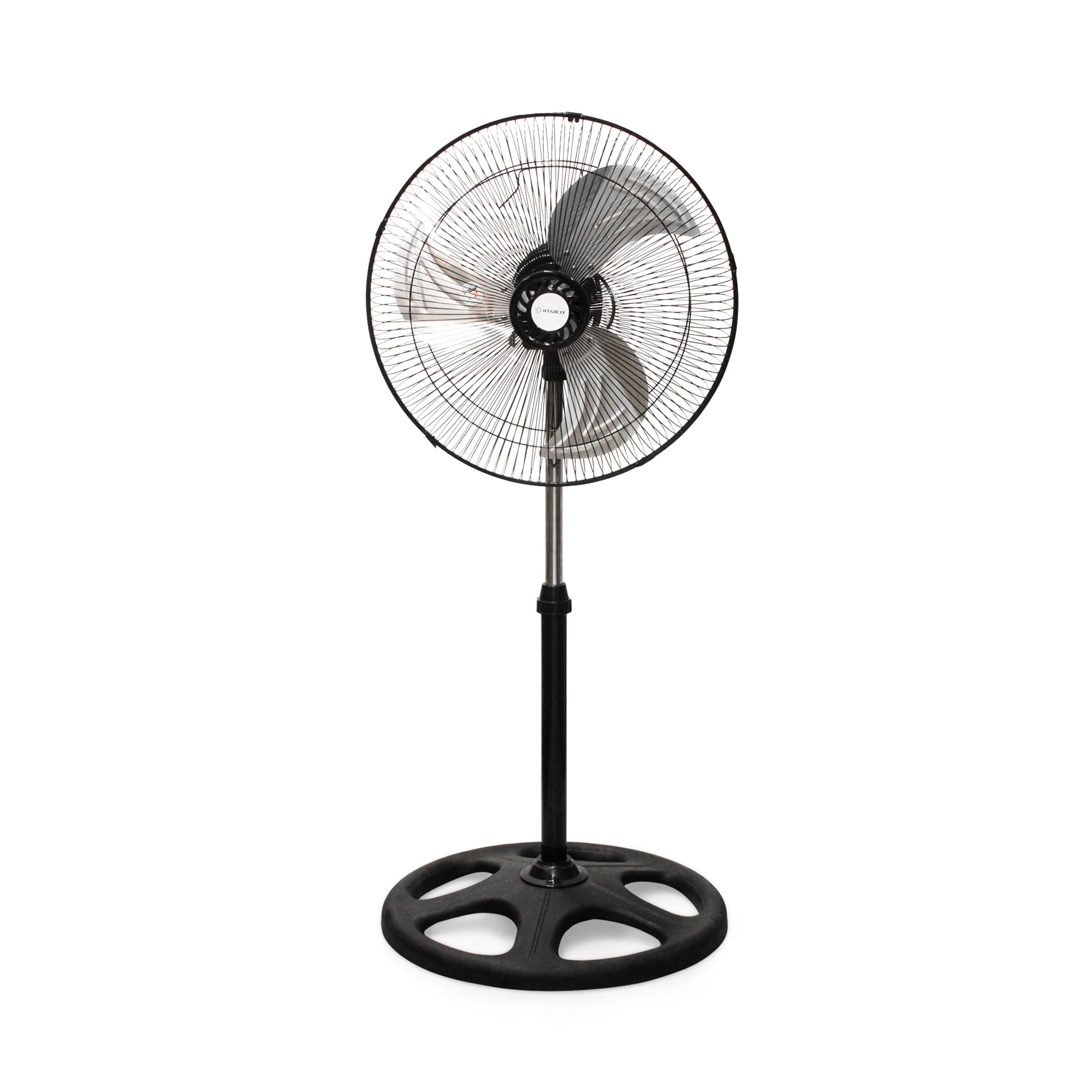 Ventilador de Pedestal Imaco FS58 18" Negro con Aspas Naranjas