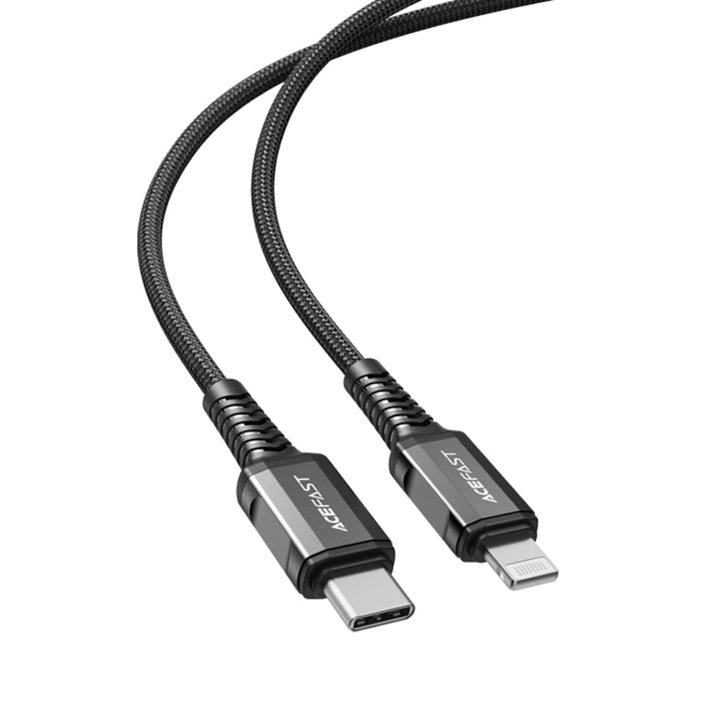 Cable Lightning de Carga Acefast USB-C 1.2mt Negro