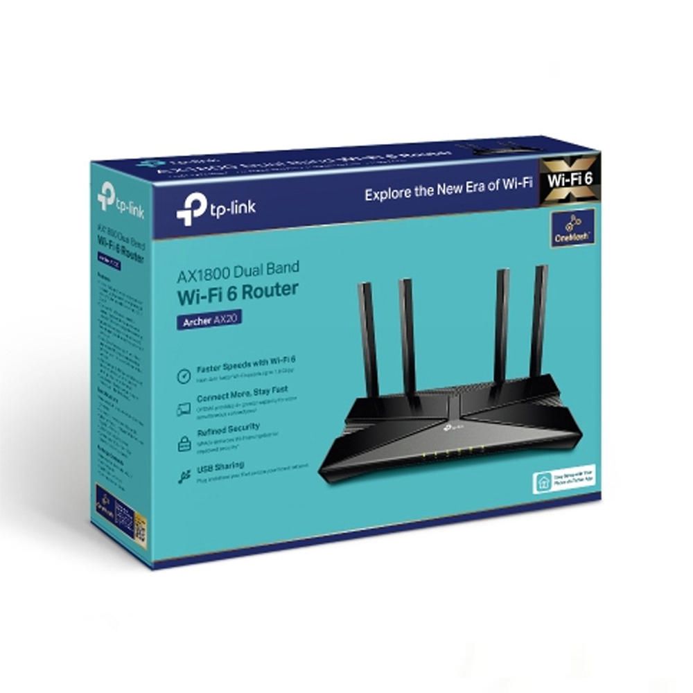 Router De Wifi Tp Link Archer Ax20 Ax1800 Doble Banda
