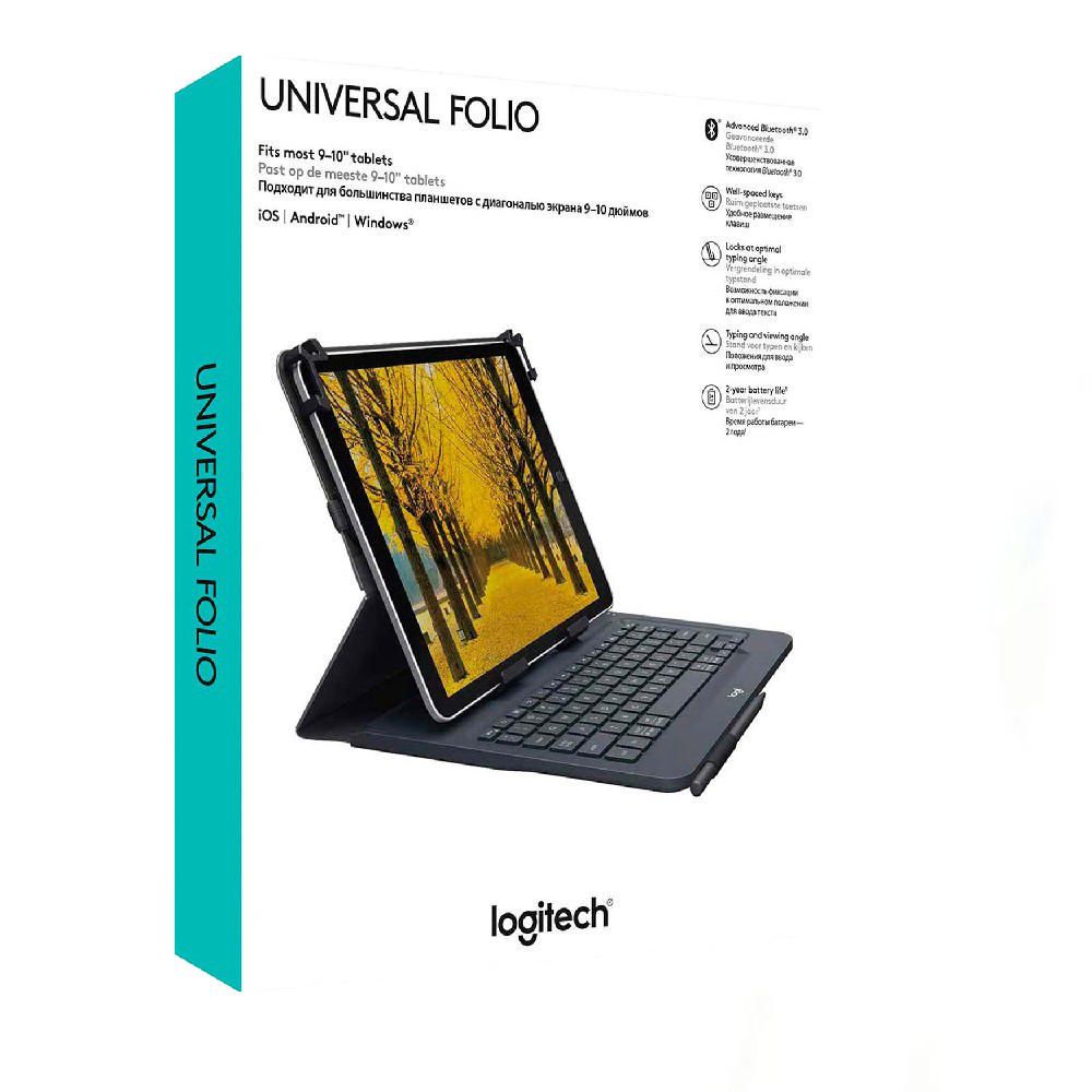Teclado Para Tablet Logitech Universal Folio Negro