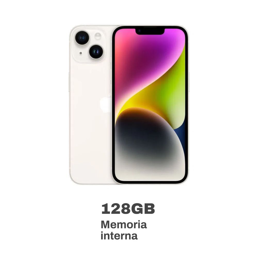 Apple iPhone 14 6.1" 128GB Blanco Estelar
