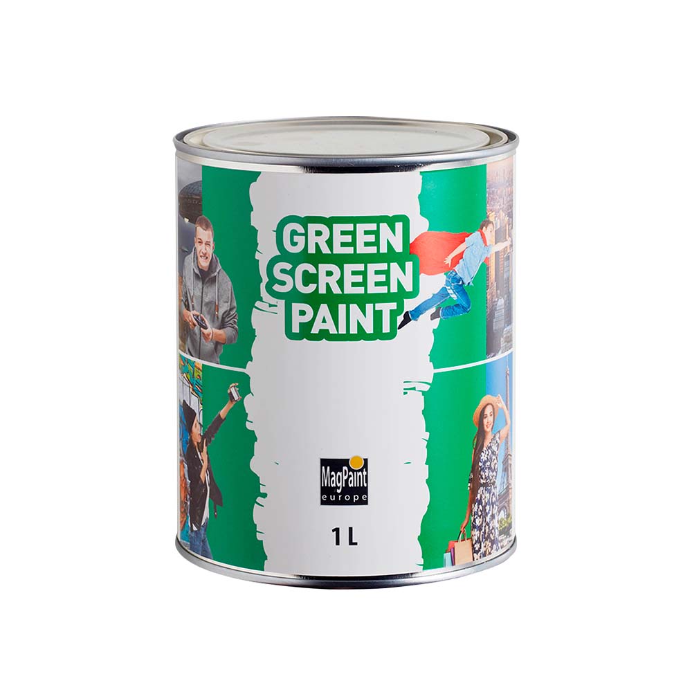 Pintura Editable GreenScreenPaint para Chromakey Magpaint 1L Verde Mate