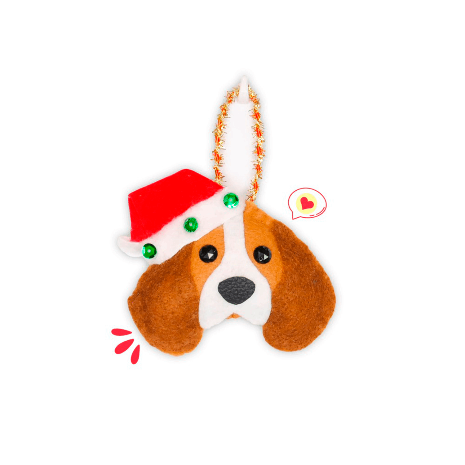 Colgante Navidad Dog Lover Khurmi Beagle Hecho a Mano