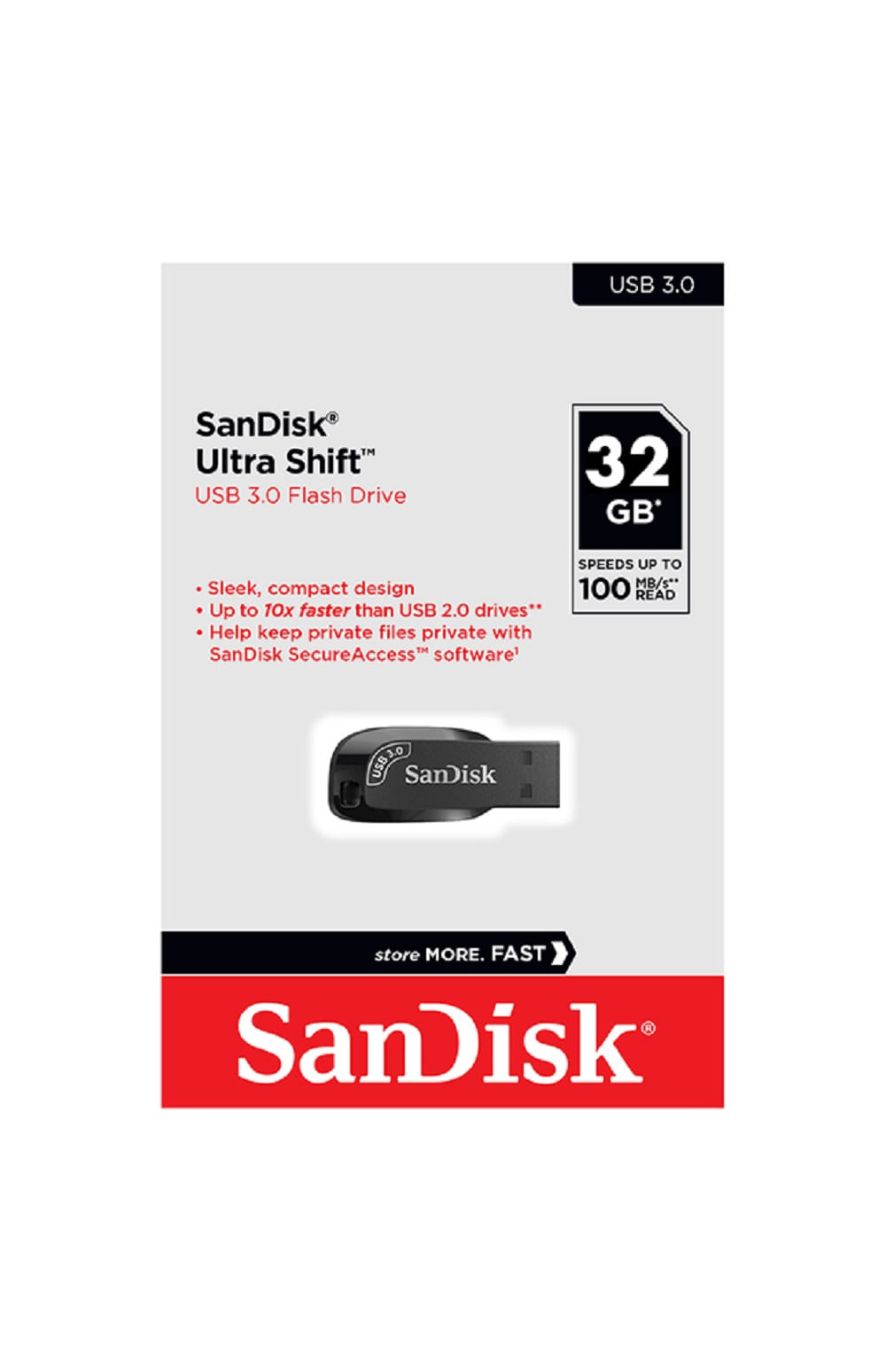 Sandisk ultra shift unidad flash usb 32 gb