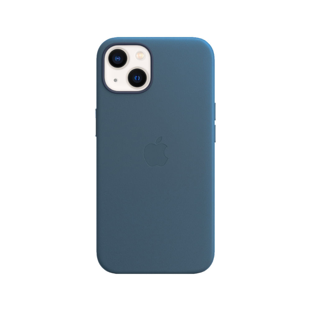 Case de Cuero Compatible con iPhone 13 con Magsafe Leather Case Blue Jay