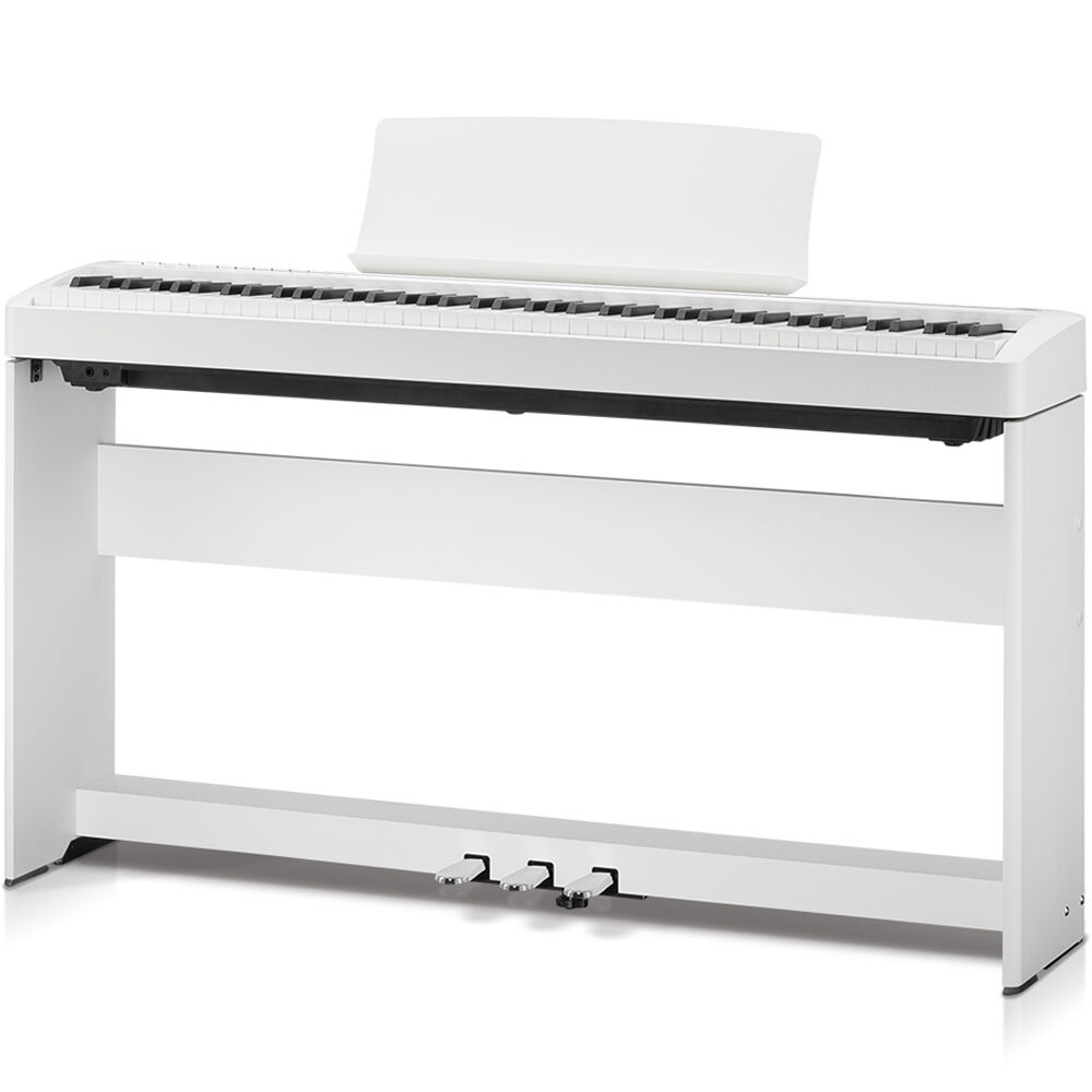 Pedalera Triple Kawai F 351 para Piano Digital Es120 Blanco Elegante
