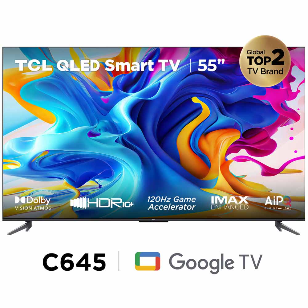 Televisor TCL QLED 55" UHD 4K Smart Tv 55C645