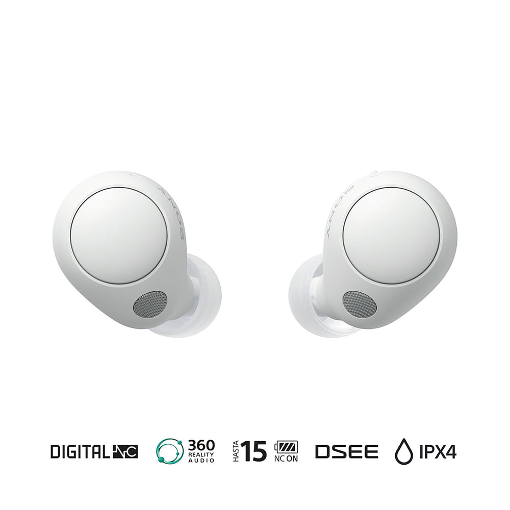Audífonos Noise Cancelling In Ear Inalámbricos SONY WF-C700N Blanco