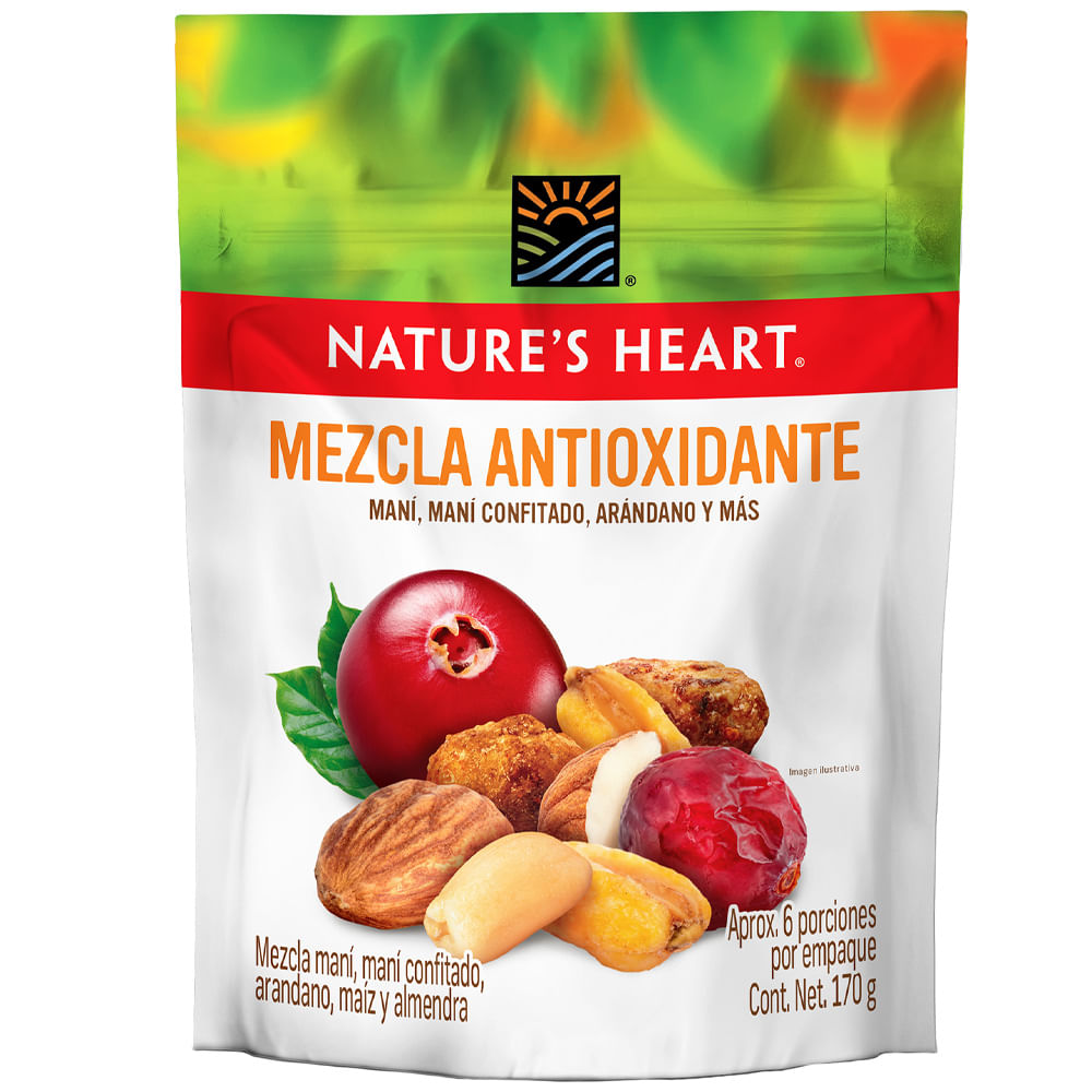 Snack NATURE'S HEART Mezcla Antioxidante Doypack 170g