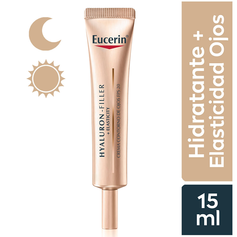 Crema Contorno de Ojos Eucerin Hyaluron Filler + Elasticity Ojos - Tubo 15 ML