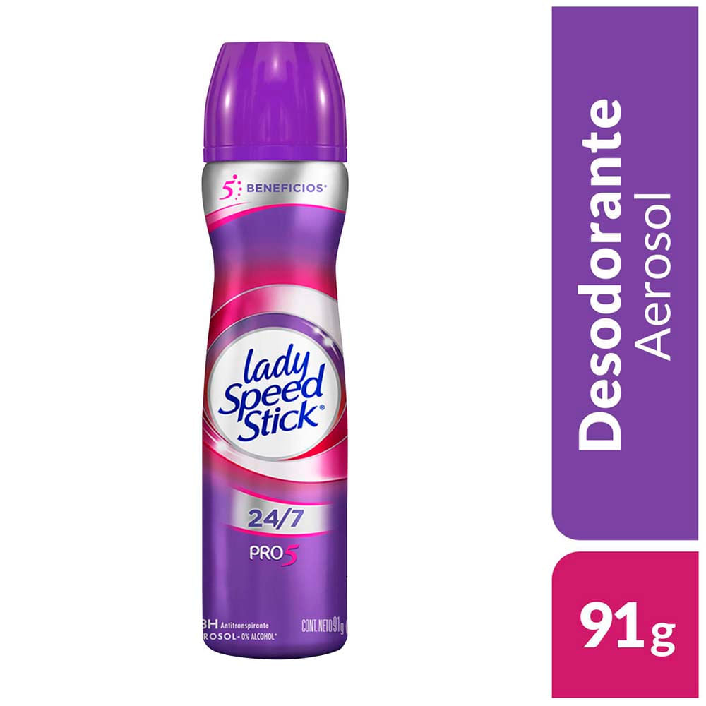 Desodorante en Aerosol para Mujer LADY SPEED STICKPro 5 en 1 Frasco 150ml
