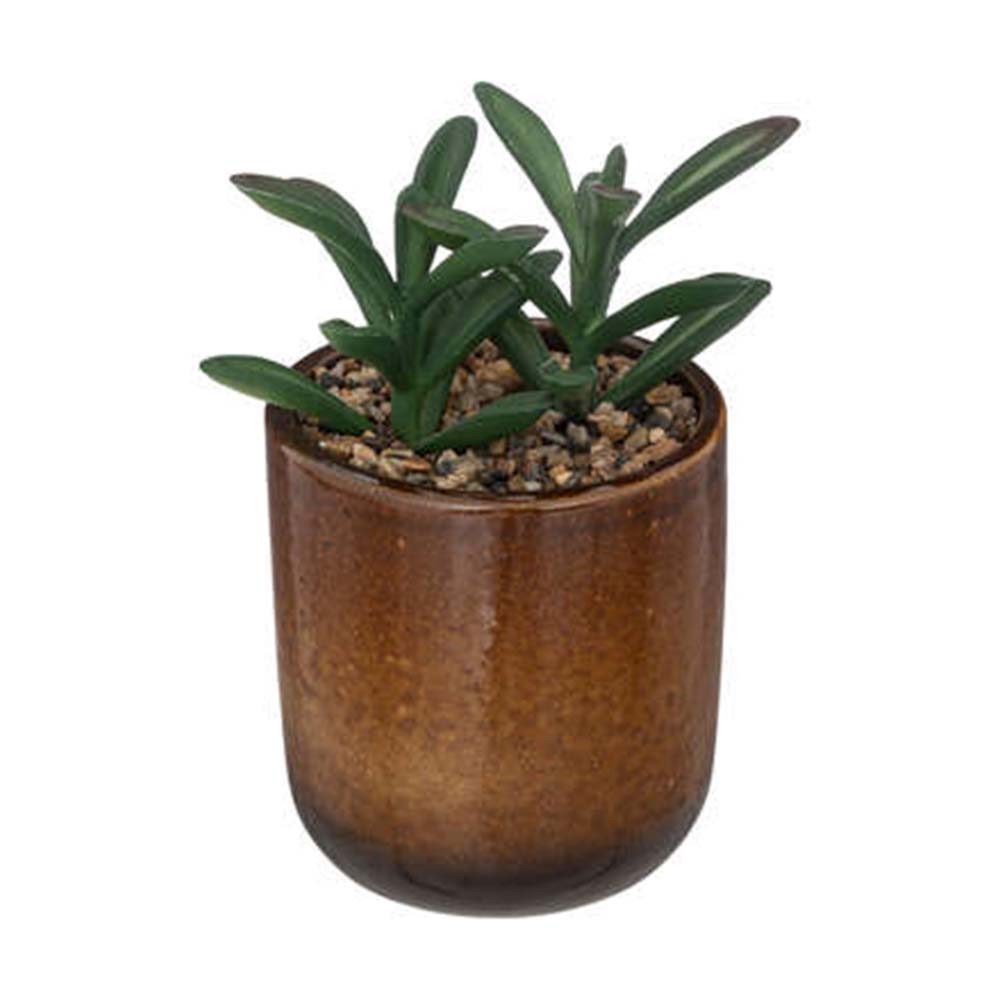 Planta artificial maceta marrón 16cm