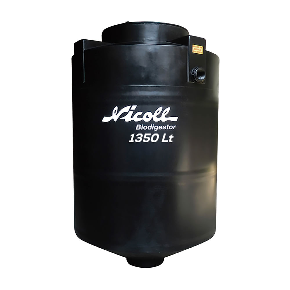 Tanque Biodigestor Nicoll 1350 litros Negro + Accesorios