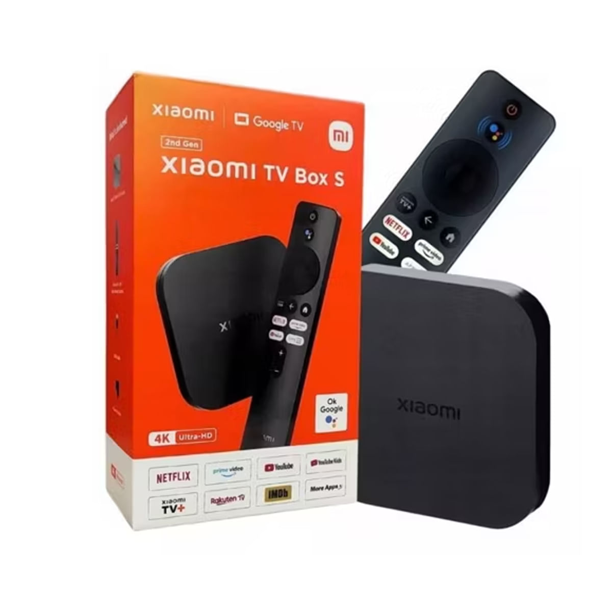 Xiaomi Mi Tv Box S 2nd Con Google Tv 4k Chromecast Negro