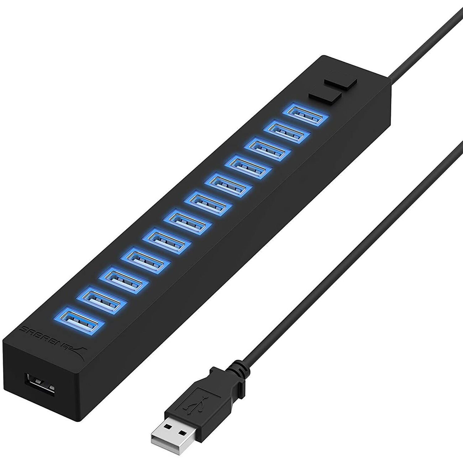 Hub Usb 2.0 Sabrent de 13 Puertos con Adaptador de Corriente