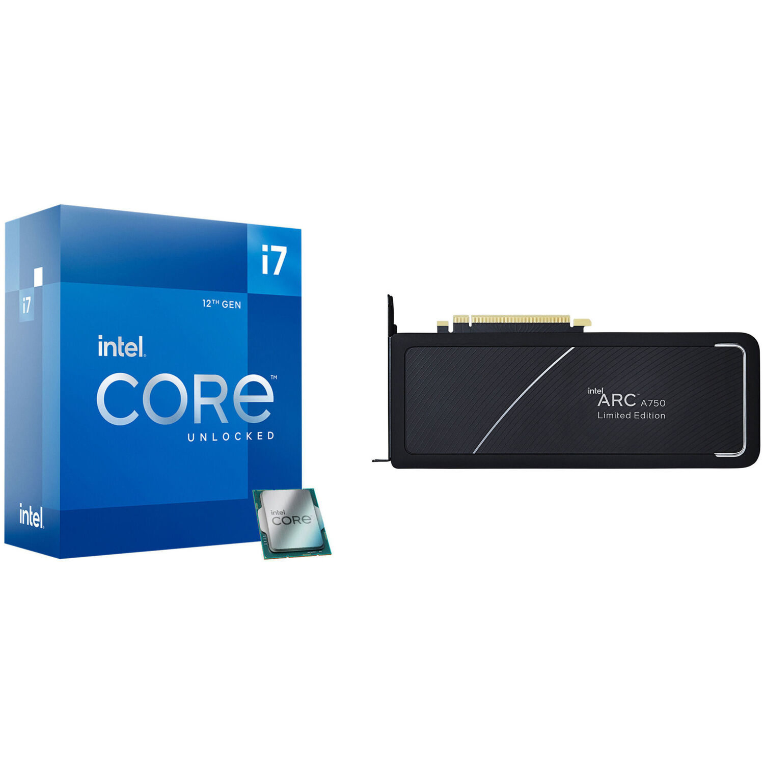 Kit de Procesador Intel Core I7 12700K con Tarjeta Gráfica Intel Arc A750 Edición Limitada