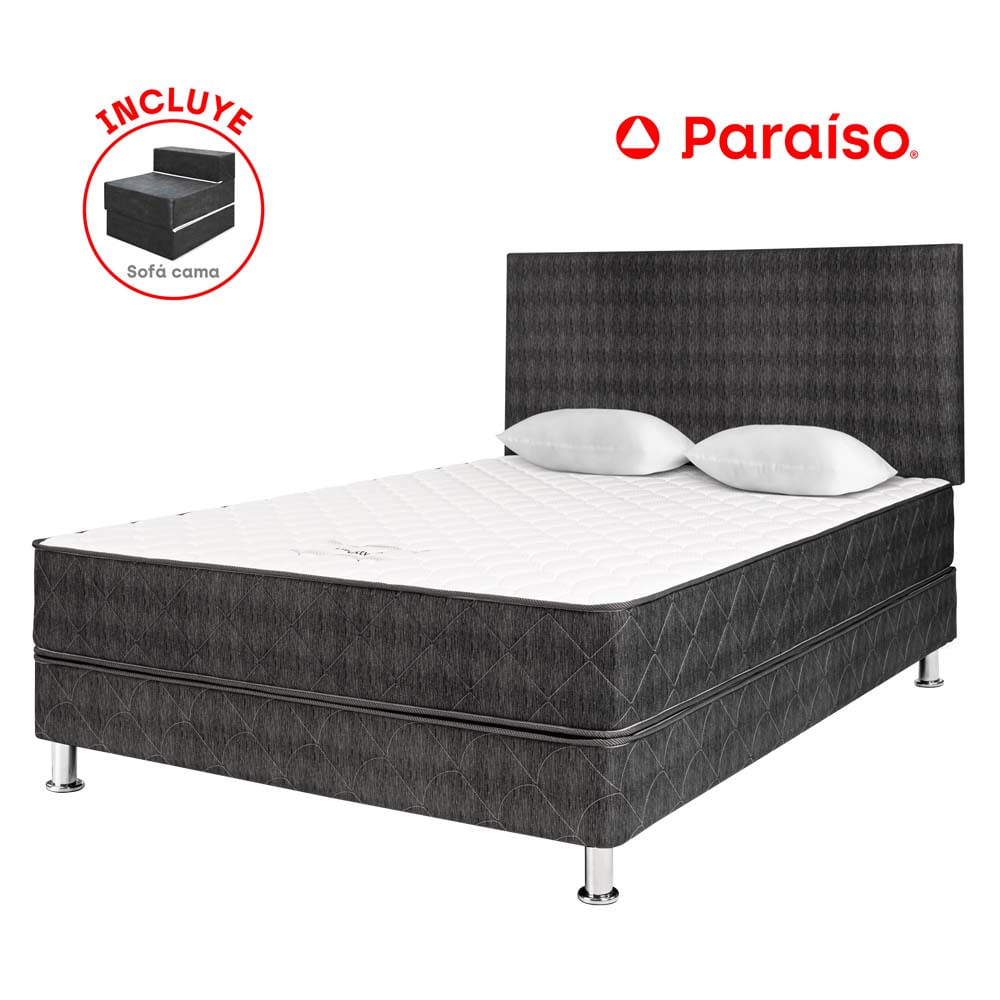 Dormitorio PARAISO Lifestyles 2 Plz + Sofá Cama + 2 Almohadas + Protector