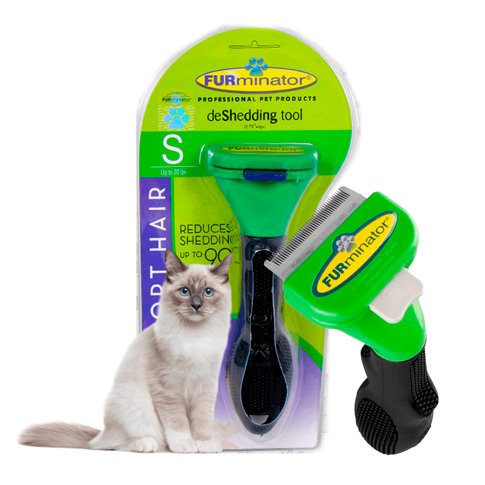 Cepillo Removedor de Pelos Furminator Talla S Para Gatos