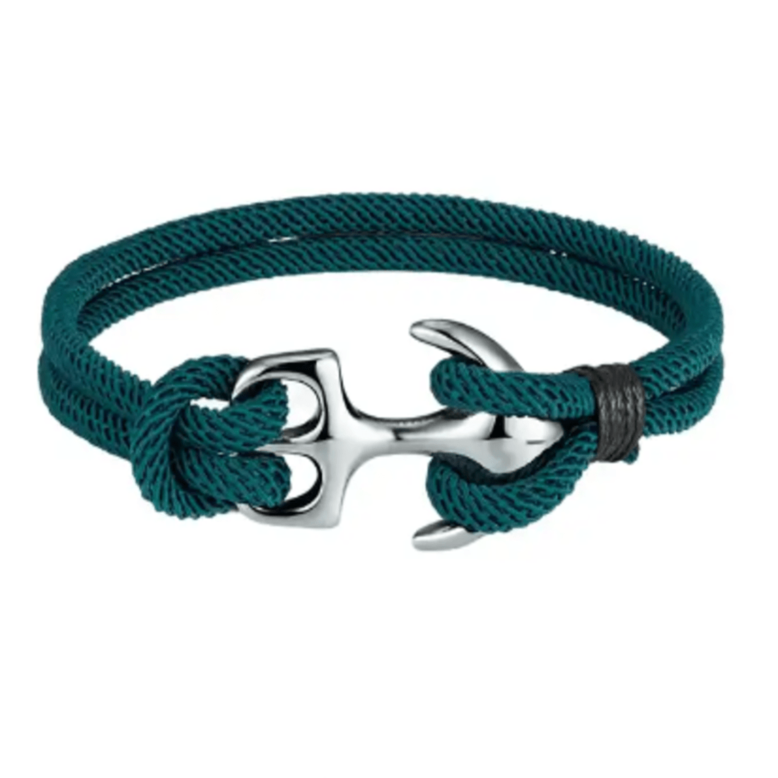 Brazalete de Cuerda con Broche de Titanio Verde x 21cm