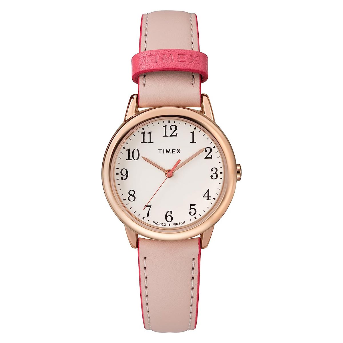 Reloj Timex Easy Reader Color Pop Analógico Indiglo Piel Dama - Rosa