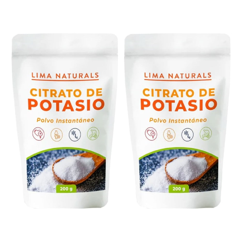 Citrato de Potasio Lima Naturals 200 g Pack x 2