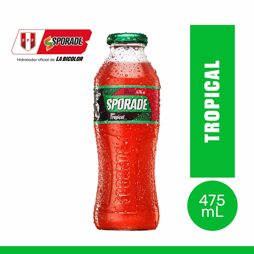 Bebida Rehidratante SPORADE Tropical Botella 475ml