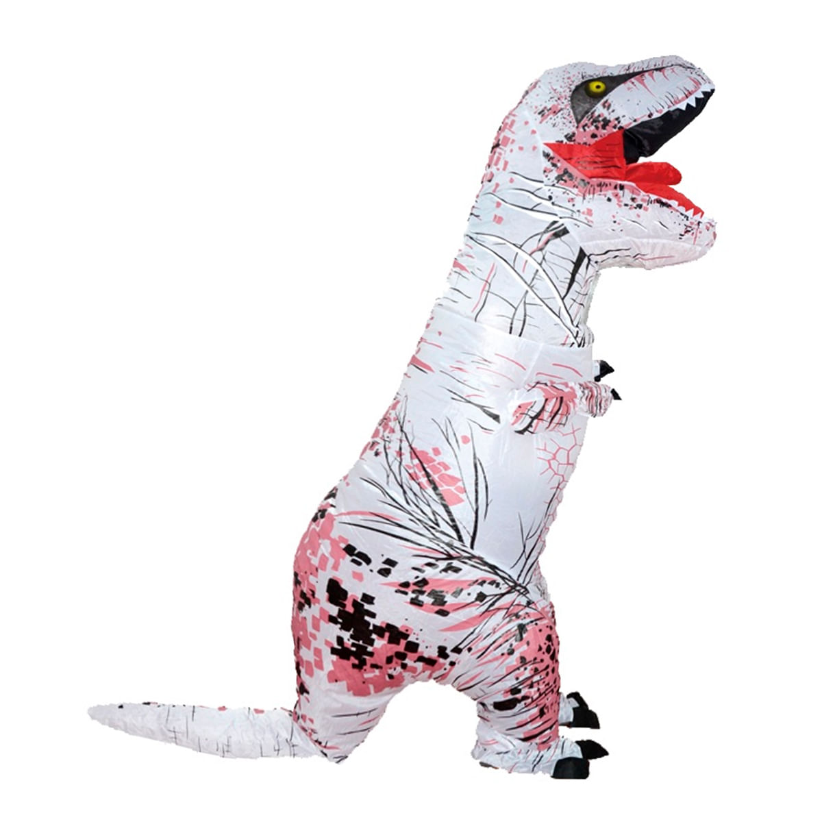 Disfraz Dinosaurio Rex Blanco Inflable Adulto Halloween Cosplay