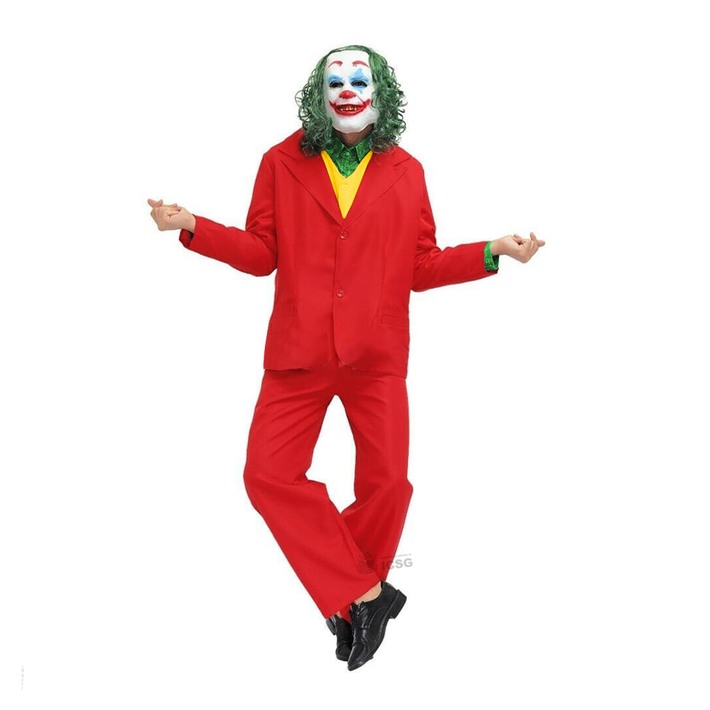 Disfraz Halloween Joker Traje Completo Talla L