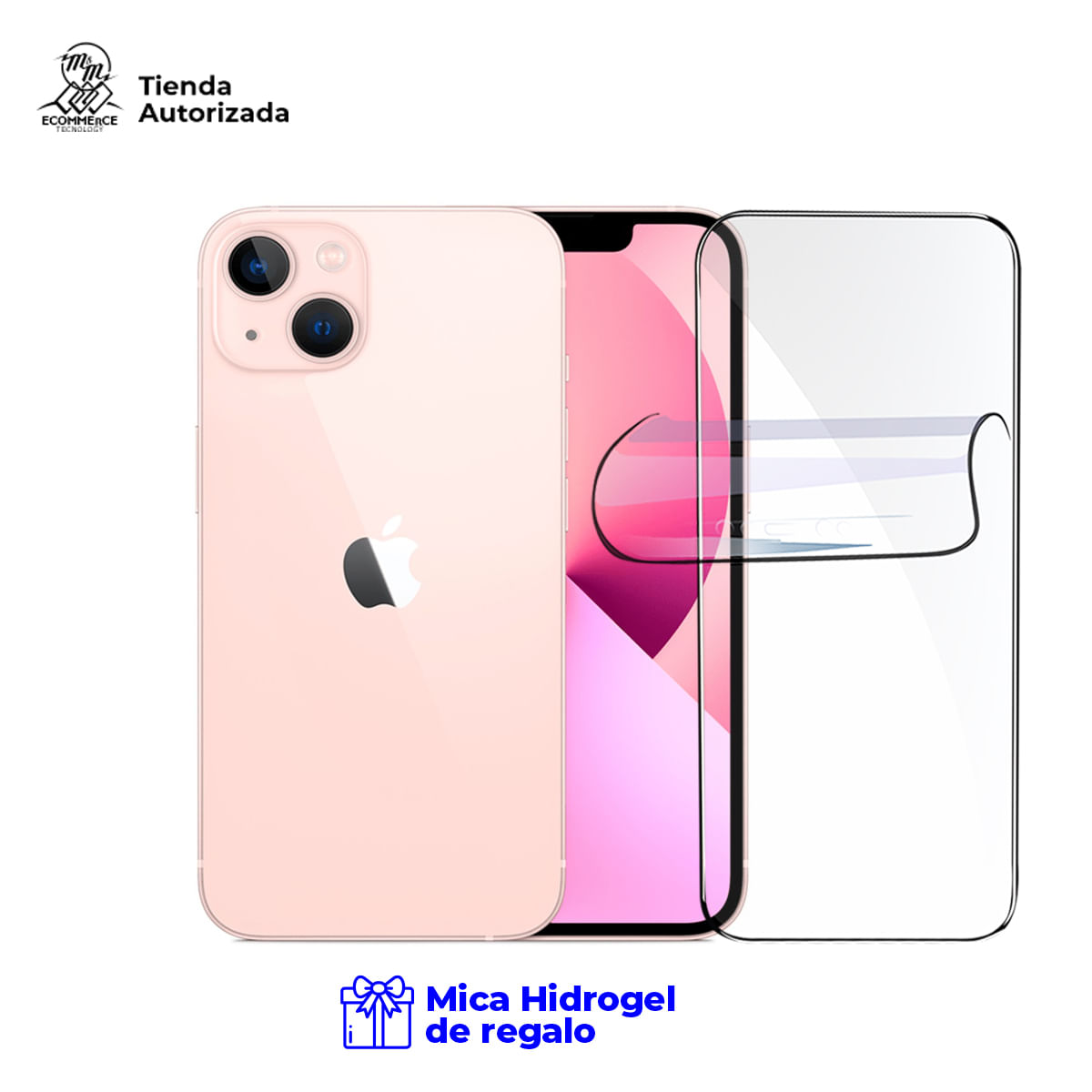 Apple Iphone 13 128GB Rosa Chip Fisico con Mica Hidrogel