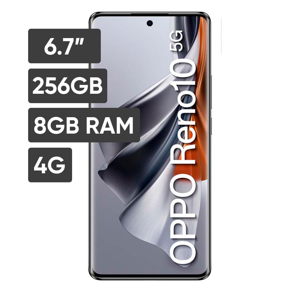 Smartphone OPPO RENO 10 6.7" 8GB 256GB 64MP + 32MP + 8MP Gris