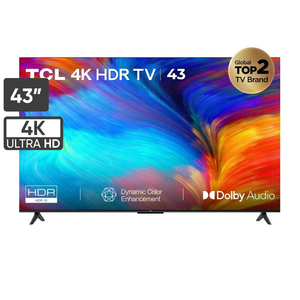 Televisor TCL LED 43" UHD 4K Smart Tv 43P635