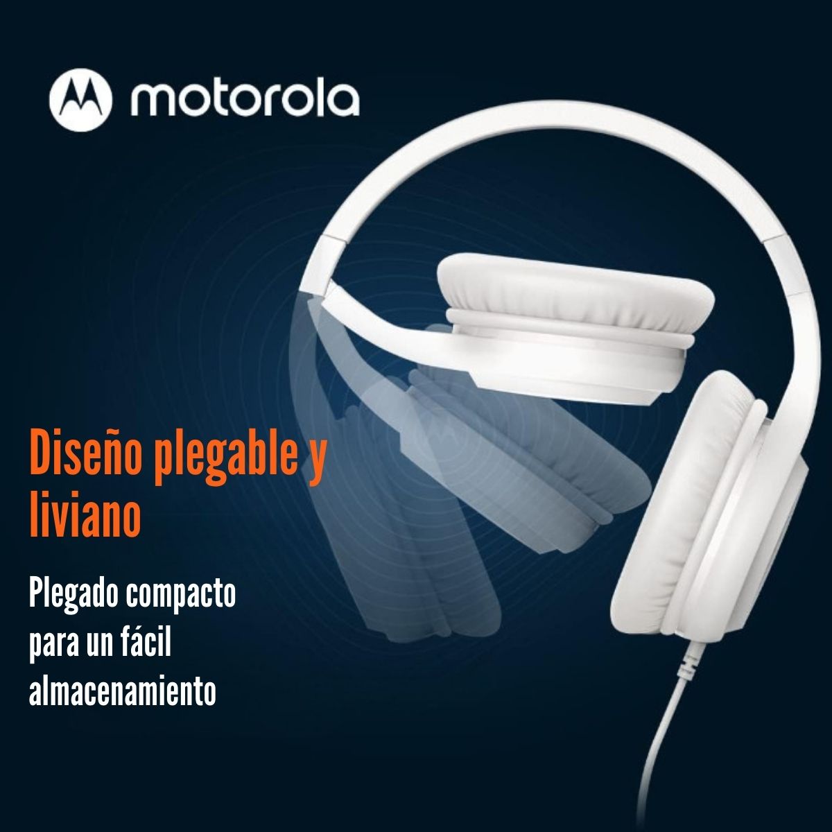 Audífono Motorola Moto XT120 con Micrófono Blanco