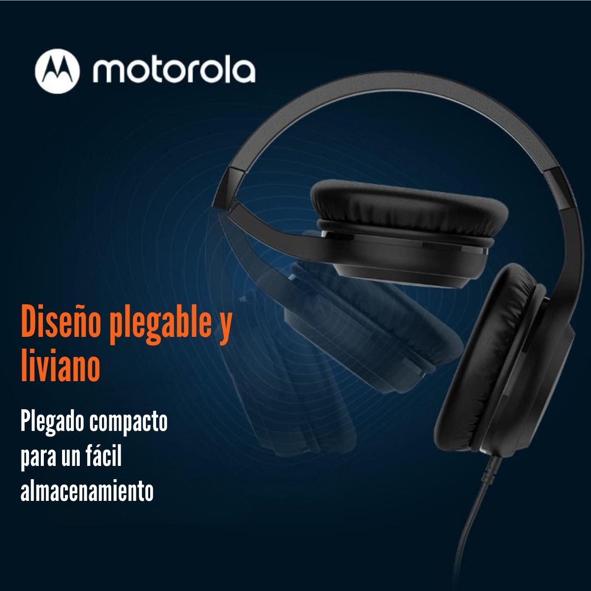 Audífono Motorola Moto XT120 con Micrófono Negro