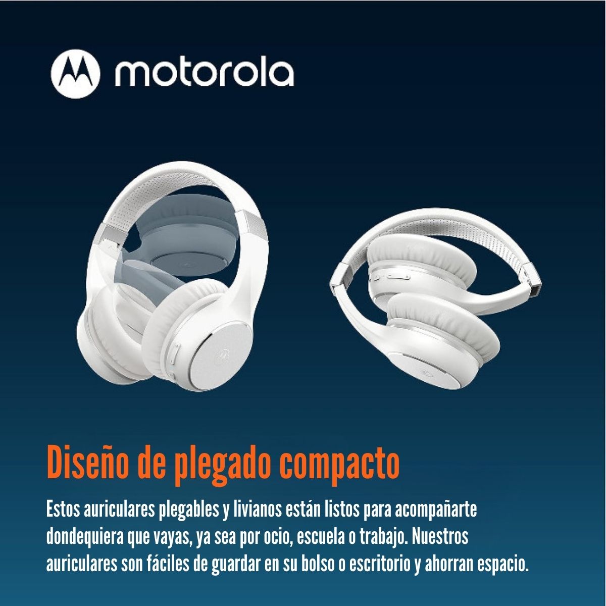 Audífono Motorola Moto XT220 Bluetooth Blanco
