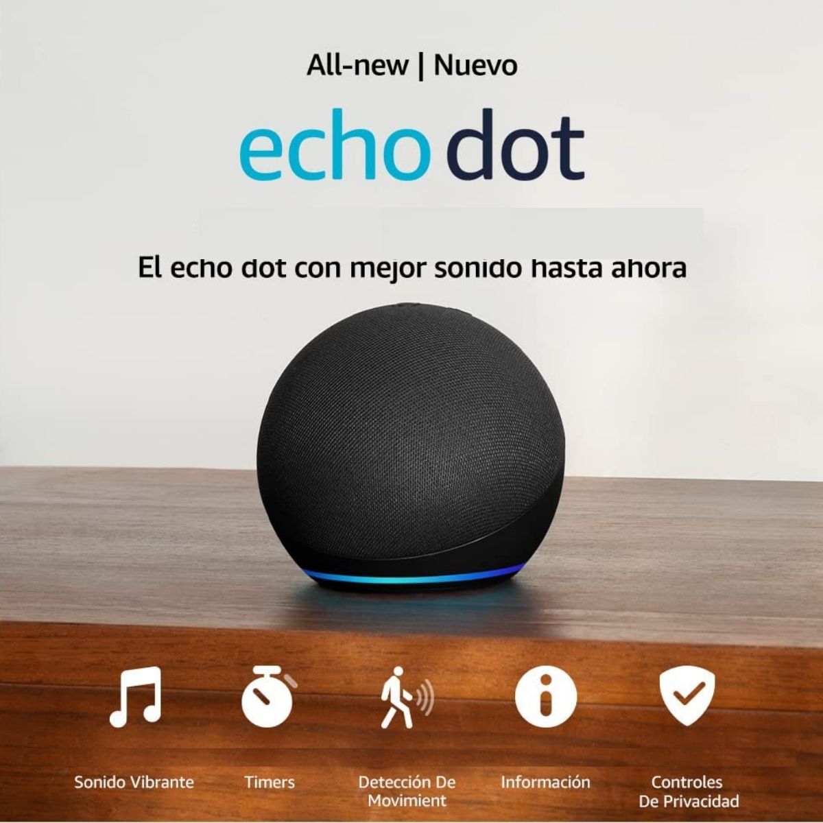 Parlante Amazon Alexa Echo Dot 5ta Generación Black