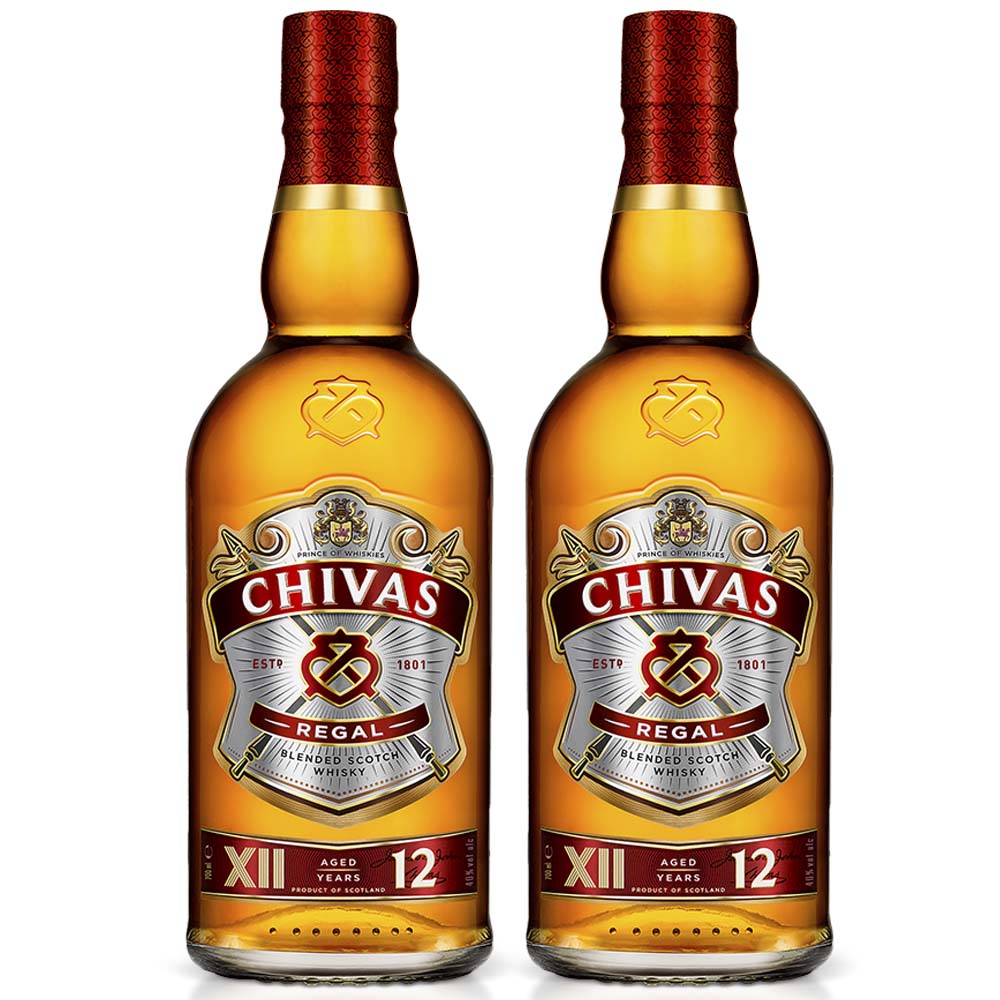 Pack Whisky CHIVAS REGAL 12 Años Botella 700ml x 2un