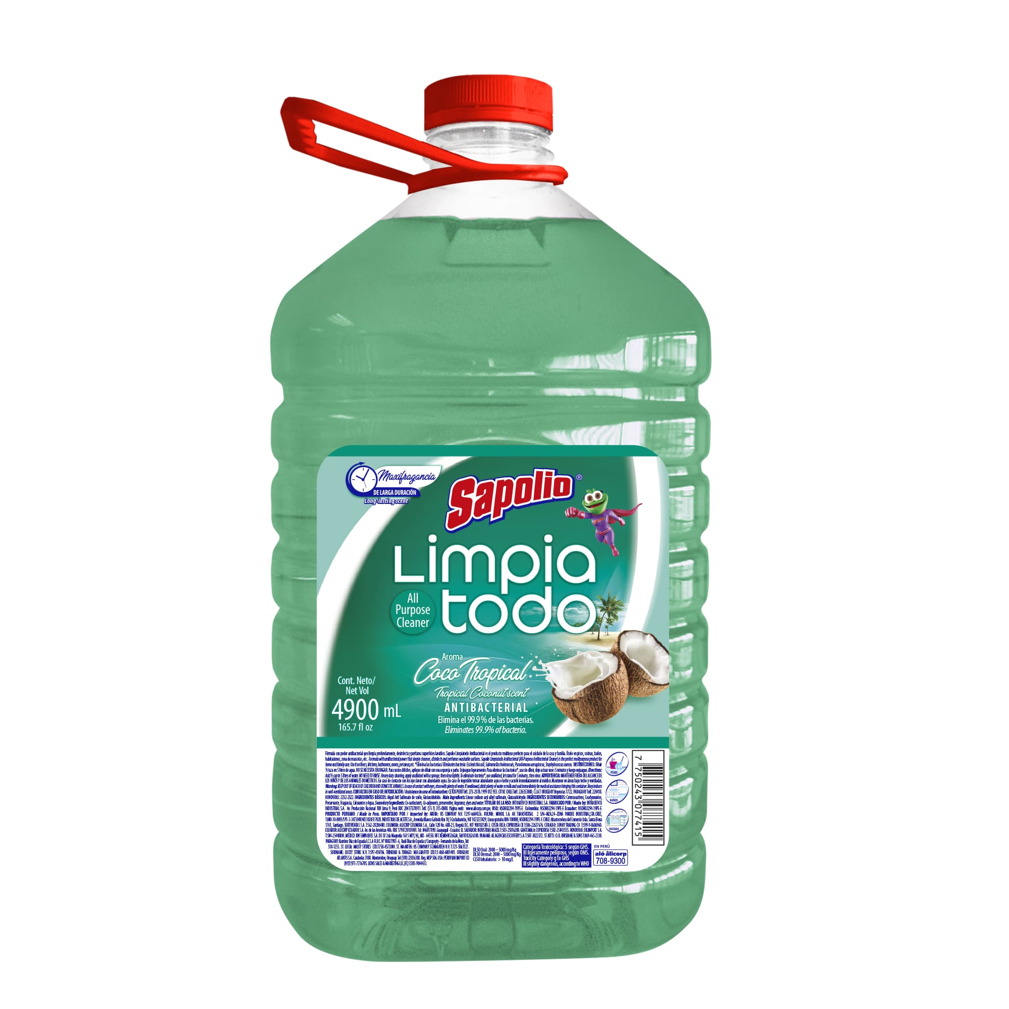 Limpiatodo SAPOLIO Coco Botella 4.9L