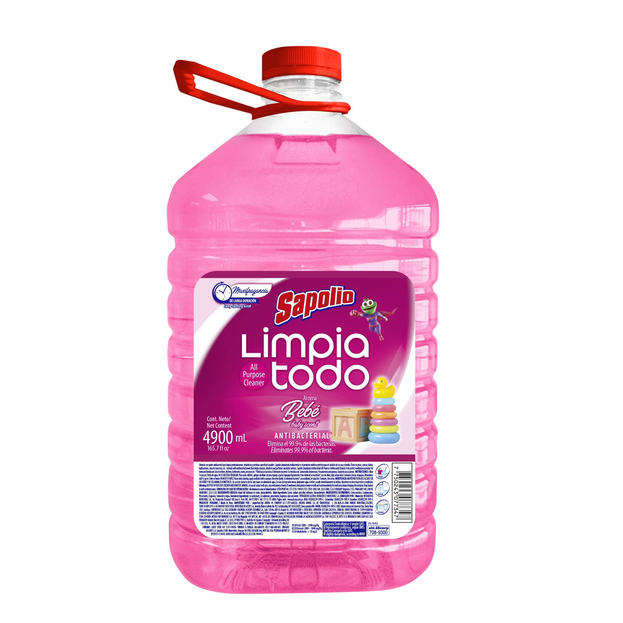 Limpiatodo SAPOLIO Bebé Botella 4.9L