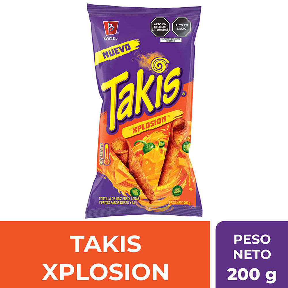Tortillas de Maíz TAKIS Explosión Bolsa 200g