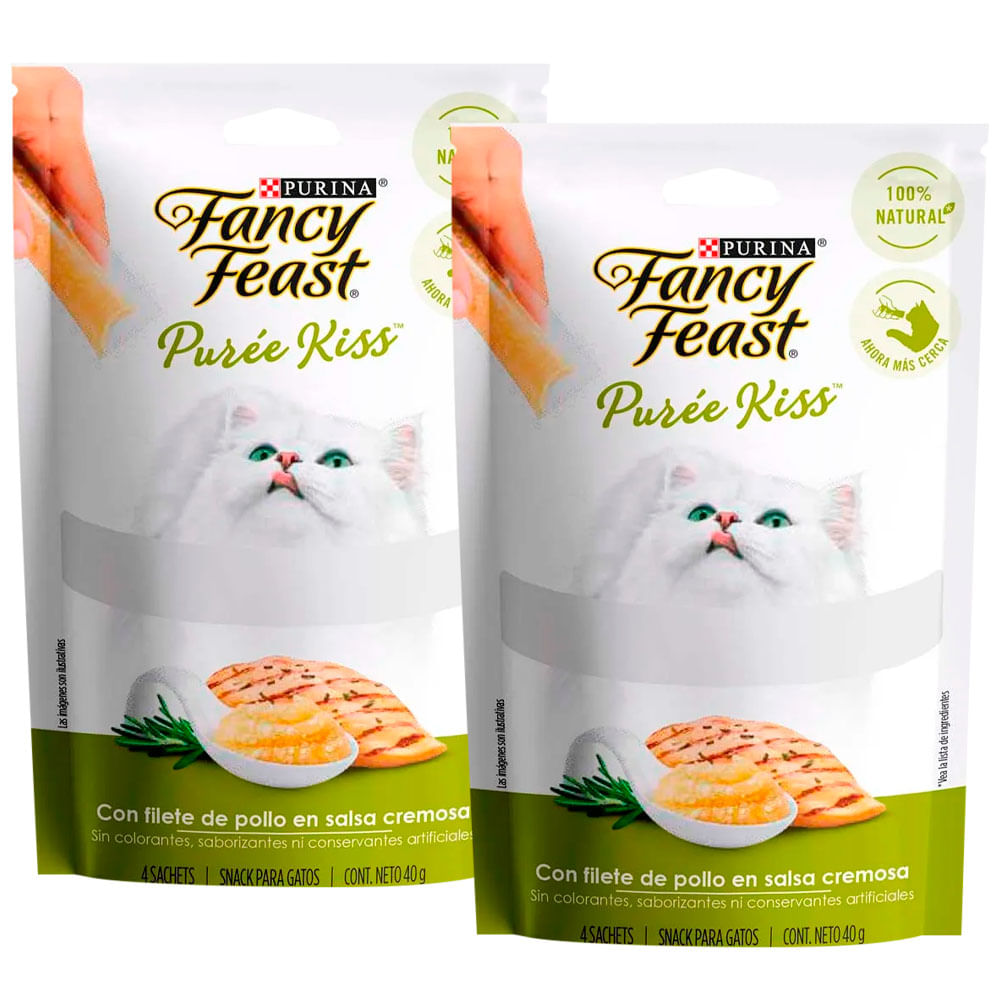 Pack Comida para Gatos FANCY FEAST WET Filete de Pollo Sachet 40g x 2un
