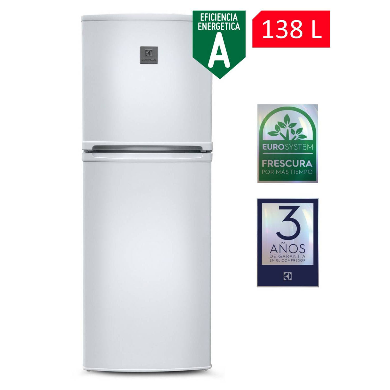 Refrigeradora Electrolux 138 Lt Top Freezer ERT18G2HNW Blanca