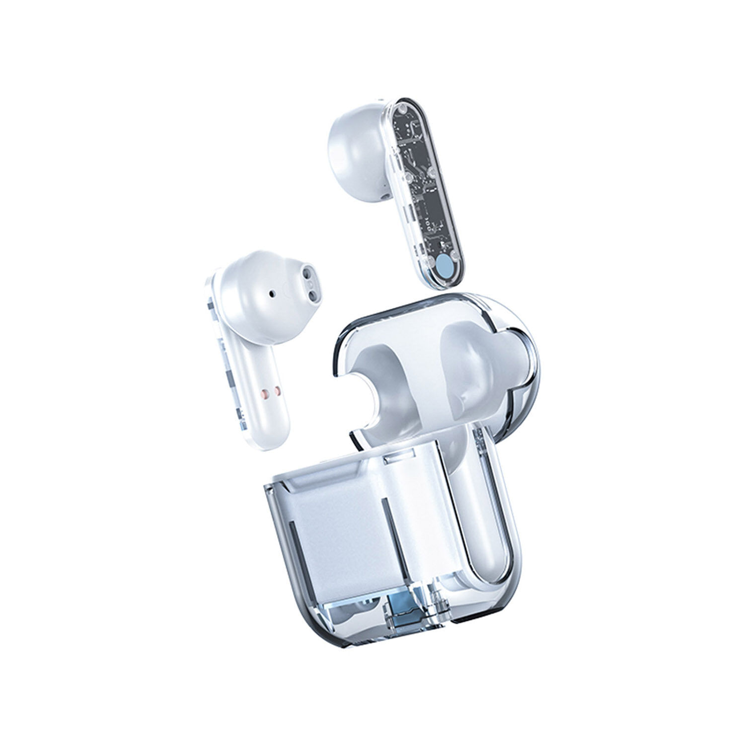 Auriculares In-Ear Tm10 Inalámbricos Bt 5.3 Cubierta Transparente Blanco