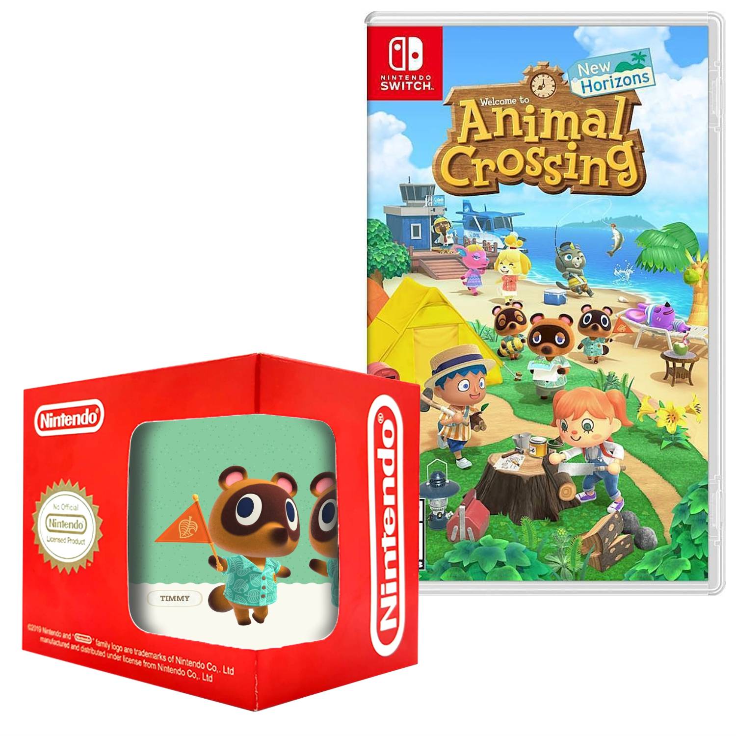 Animal crossing new horizons + Taza Nintendo Switch