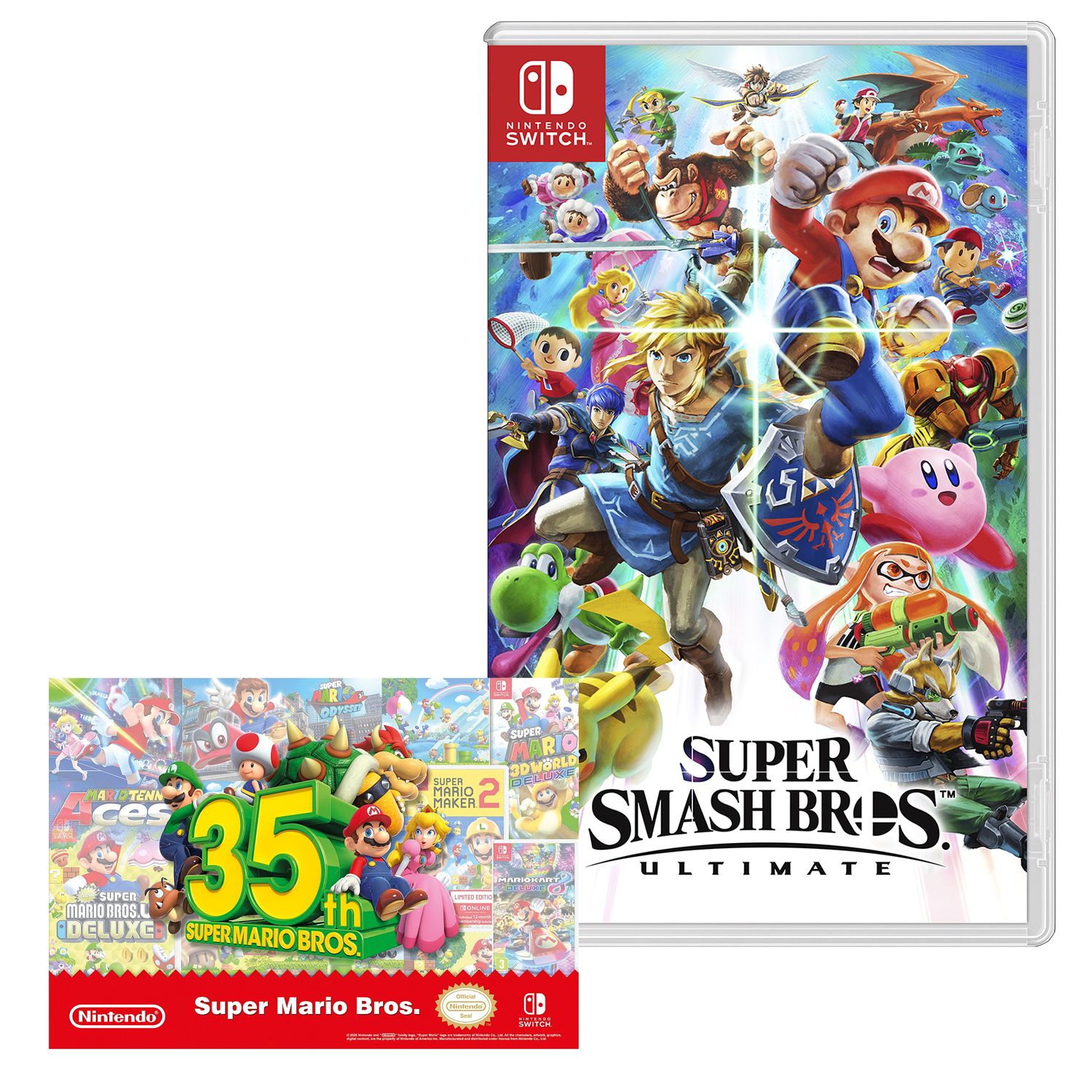 Super smash bros ultimate Nintendo Switch + poster