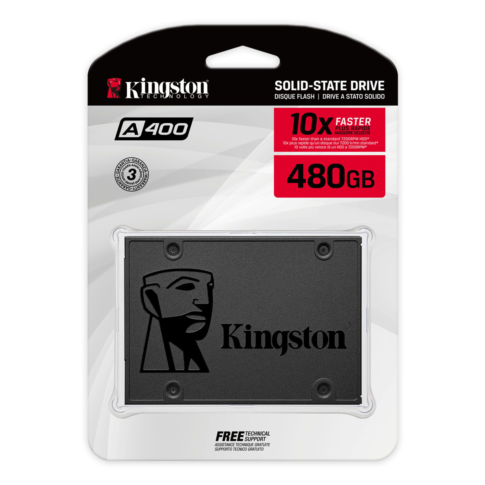 Disco Solido SSD Kingston A400 480gb 2.5 pulg 7mm