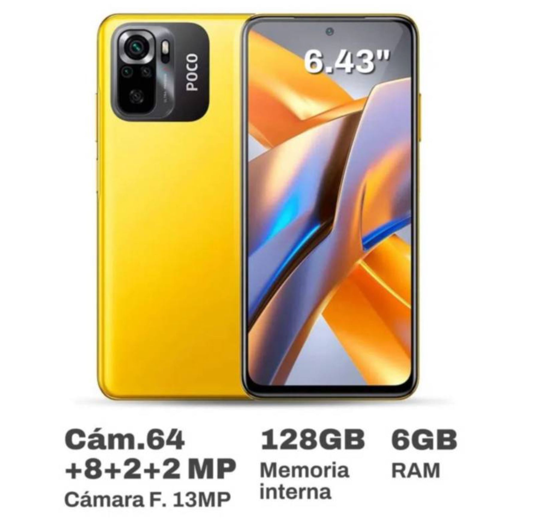Xiaomi Poco M5s RAM 6GB 128GB Amarillo