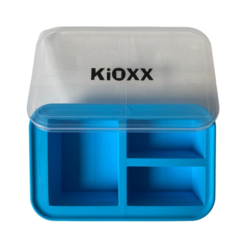 Cubeta de Silicona para Congelar 3 cavidades KiOXX Celeste