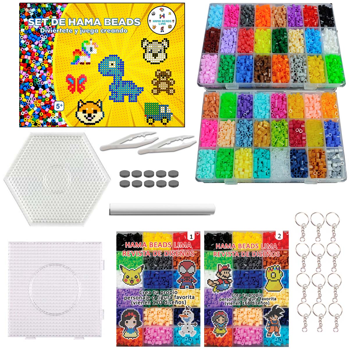 Set de Art Hama Beads Full Color de 48 Colores